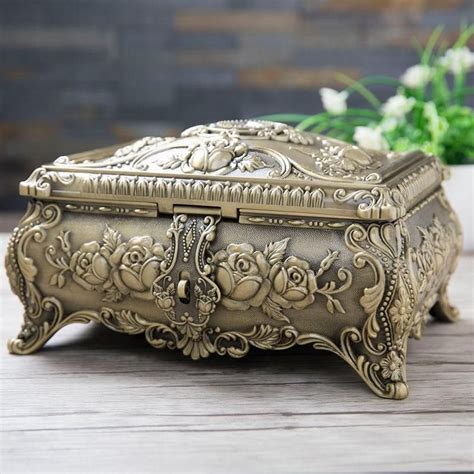 money and jewels in metal boxes|Antique and Vintage Jewelry Box Value Guide.